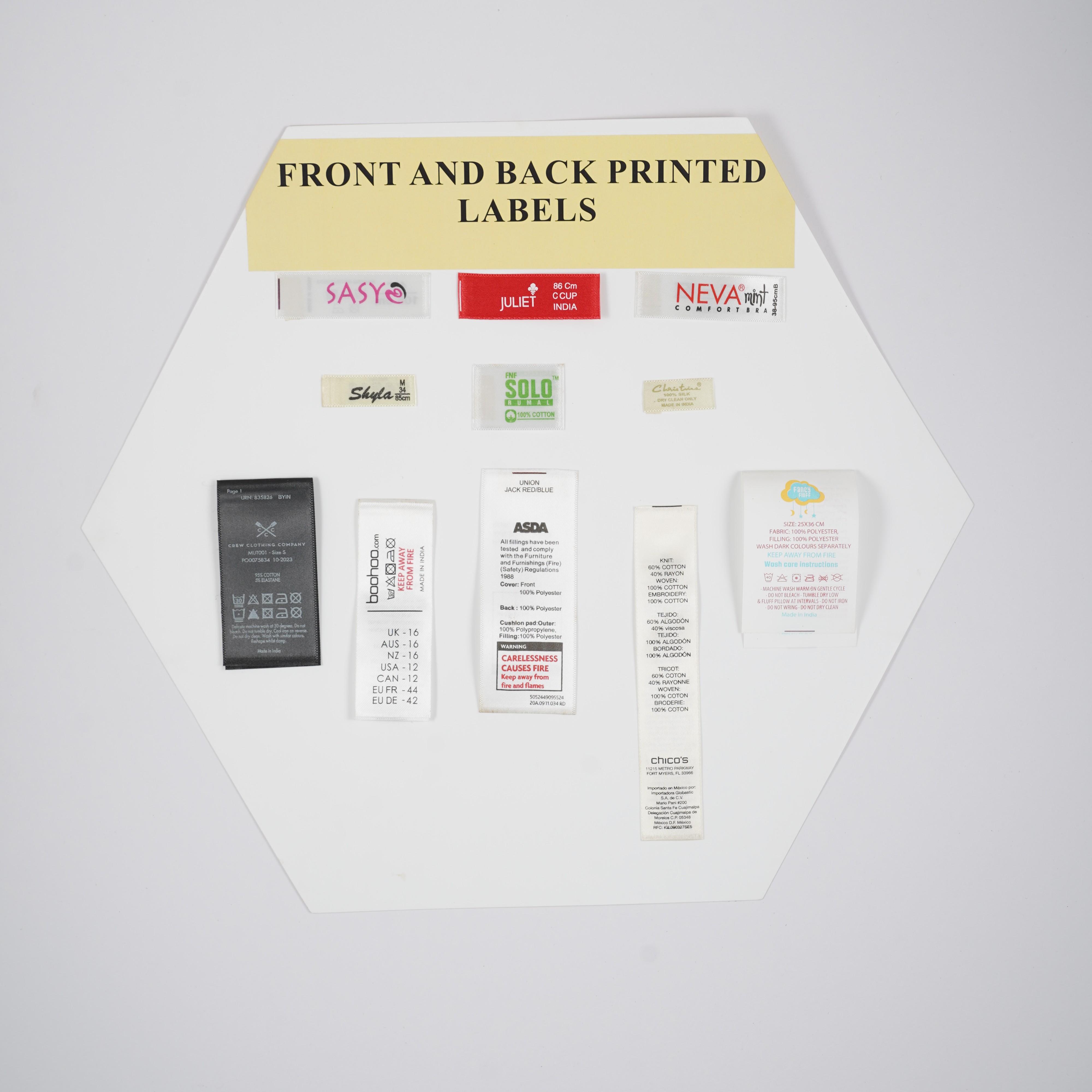 Front And Back Label