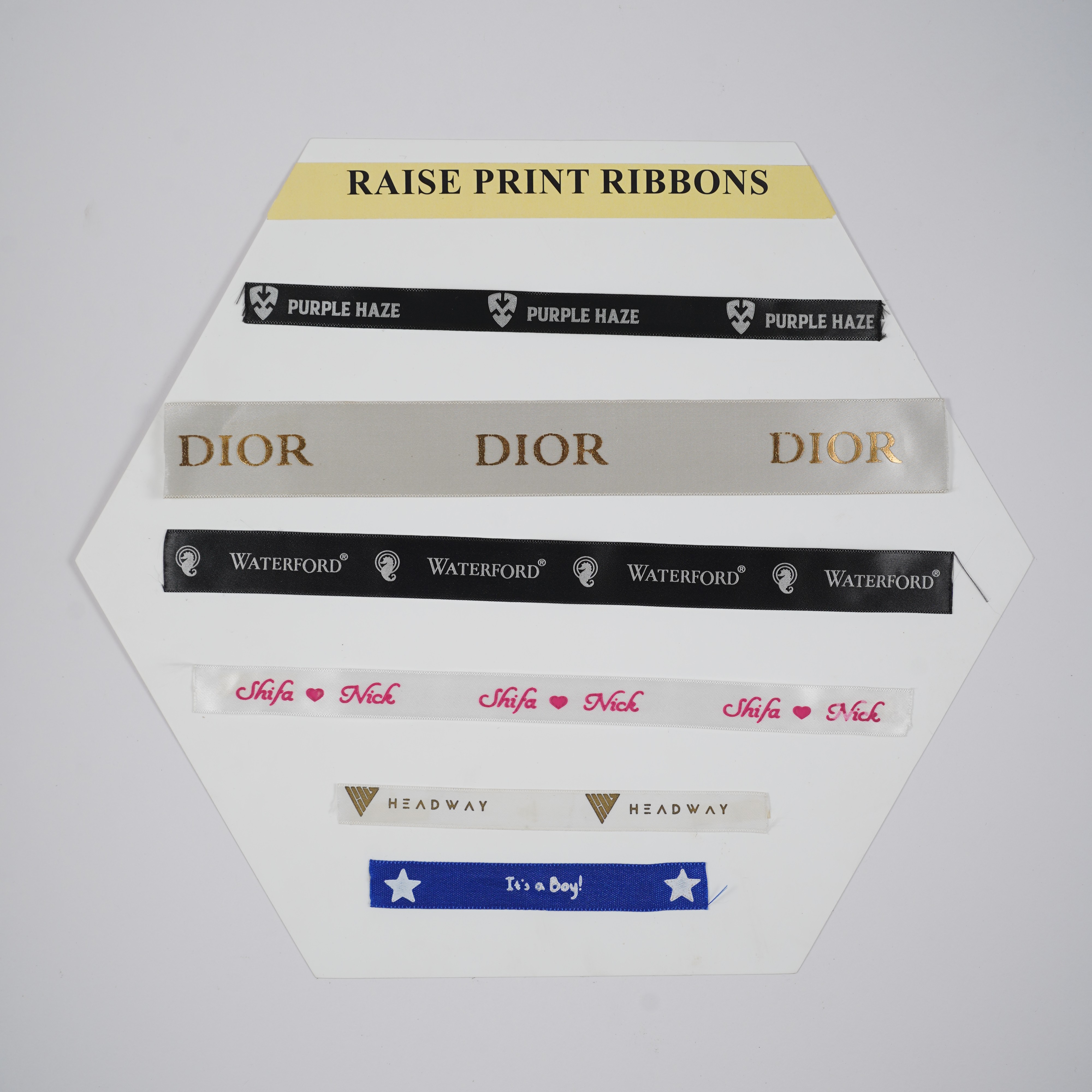 Raise Printed Satin Ribbons