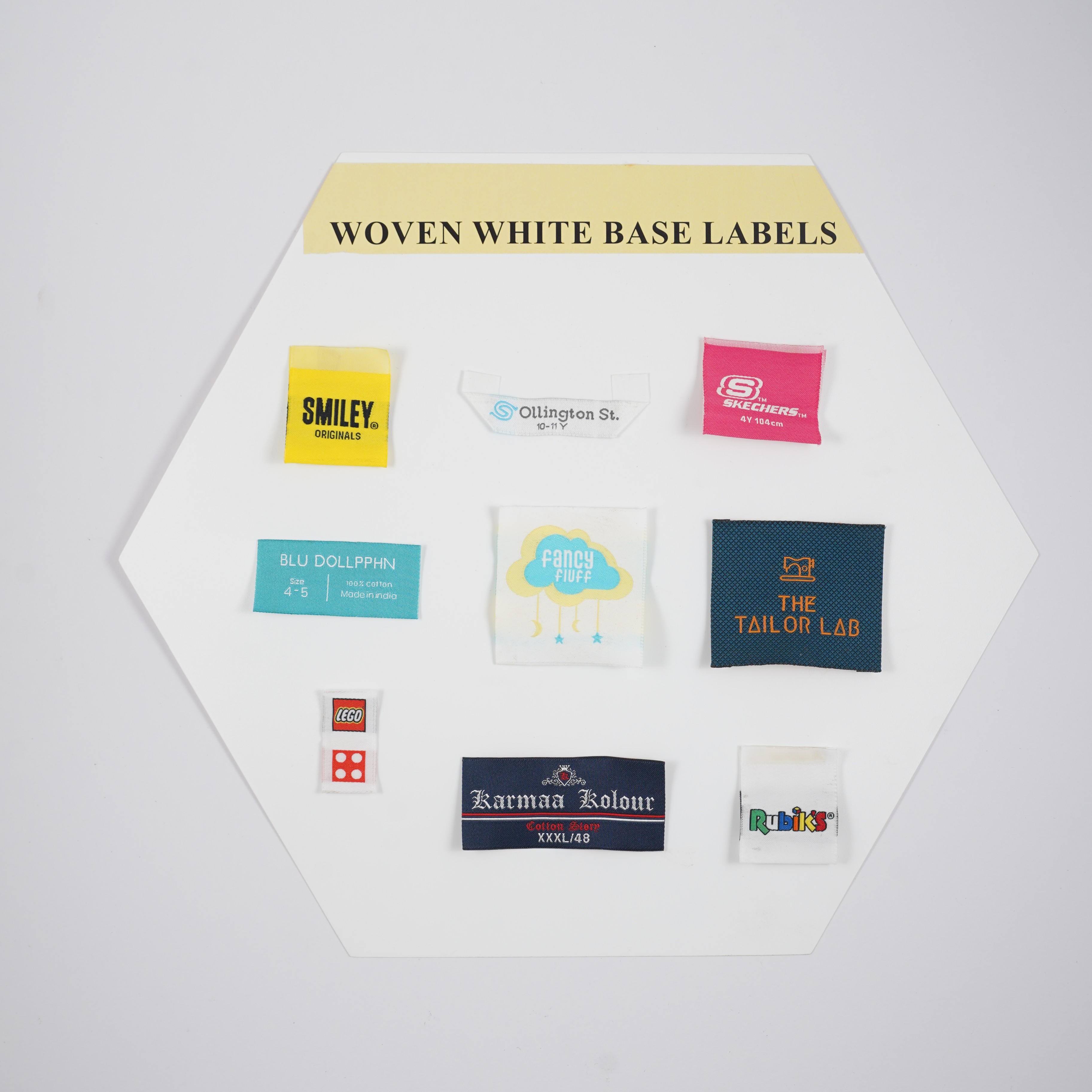 Taffeta Satin Damask Woven Labels